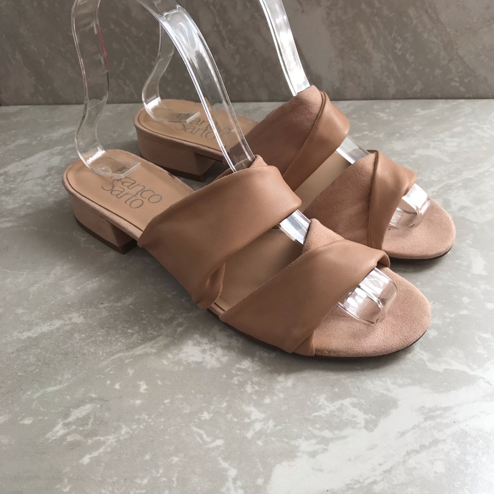 Franco Sarto Blush Colored Slides-Size 5.5